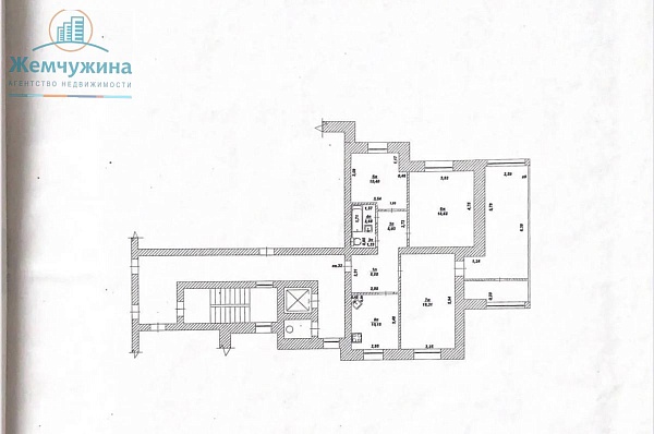 3-к квартира, 74 кв.м.